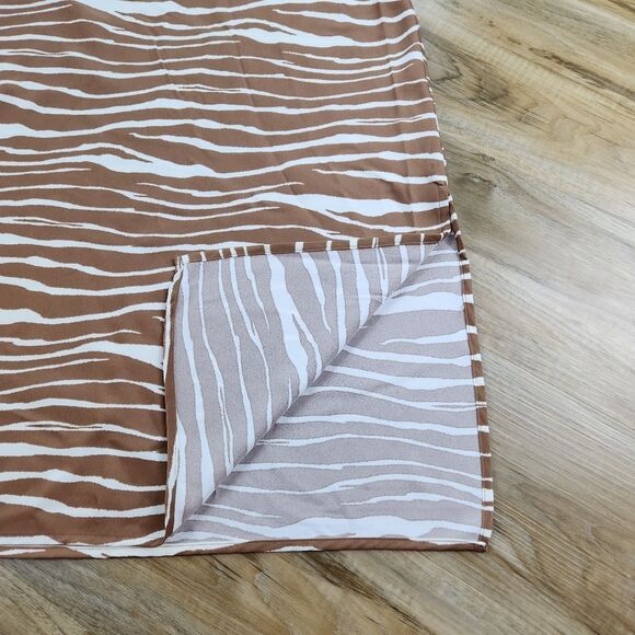 🩵NWT A New Day Tan & Cream Zebra Print Sleeveless Slip Dress Small - Picture 11 of 12